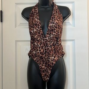 Zara halter one piece swimsuit/bodysuit